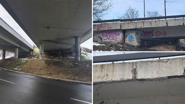 Velike pukotine na nadvožnjaku kod Prokopa: "Ne postoji briga o infrastrukturi"