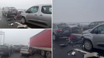 Automobili SMRSKANI: Stravična nesreća na auto-putu Miloš Veliki (FOTO/VIDEO)