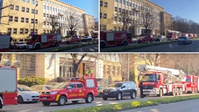 VJT preuzelo istragu požara u prostorijama TOK-a: Na licu mesta i ministar pravde