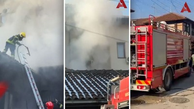 Ogroman požar u Novom Pazaru: Gorela zgrada Mešihata (VIDEO)