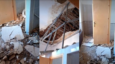 Pao plafon u zrenjaninskoj školi: Urušio se godinu dana nakon što je gradonačelnik obišao objekat i obećao bolje uslove