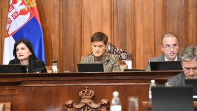 Skupštinska sednica o izmenama izbornih zakona 12. maja
