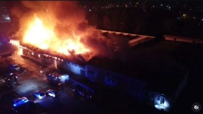 Ogroman požar GUTA industrijsku zonu u Novom Pazaru (VIDEO)
