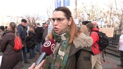 Profesorka Kleut na protestu: I godinu dana kasnije - građani traže državu zasnovanu na pravu