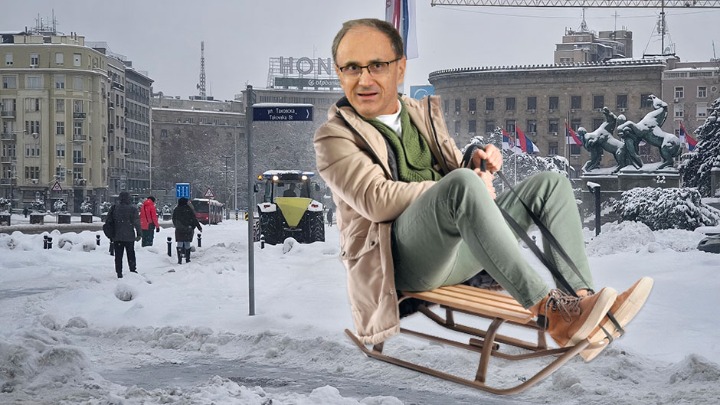 ĐURO MACUT "SANKA" SRBIJU Sneg pada pod kontrolom srpske vlade