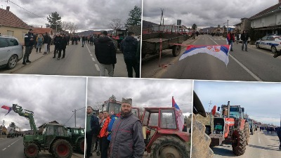 Protest poljoprivrednika: Blokirali put Niš - Priština na PET SATI (FOTO)