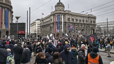 Protest dela sudija, tužilaca i advokata u centru Beograda