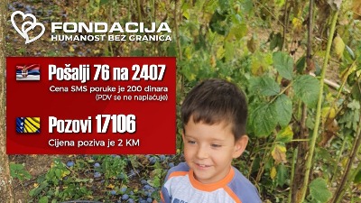 Pomozimo Iliji slanjem 76 na 2407