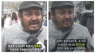 Hit: Miloš Obilić na protestima (VIDEO)