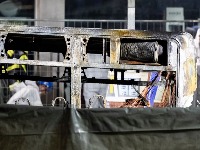 Horor u autobusu: Putnik se zapalio, šestoro mrtvih (FOTO, VIDEO)