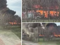 DRAMA između Iriga i Rume: Gori fabrika (VIDEO)