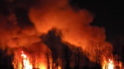 VELIKI požar u Beočinu (VIDEO)