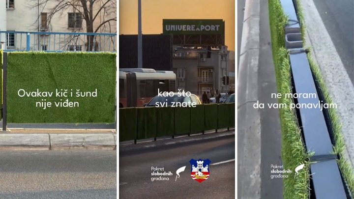 Tepisi od veštačke trave na Brankovom mostu! "Ovo će da leti na đubrište istorije, zajedno sa Šapićem" (VIDEO)