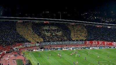 UEFA papreno kaznila Zvezdu zbog koreografije Svetog Simeona, a Lil zbog transparenta "nema predaje"