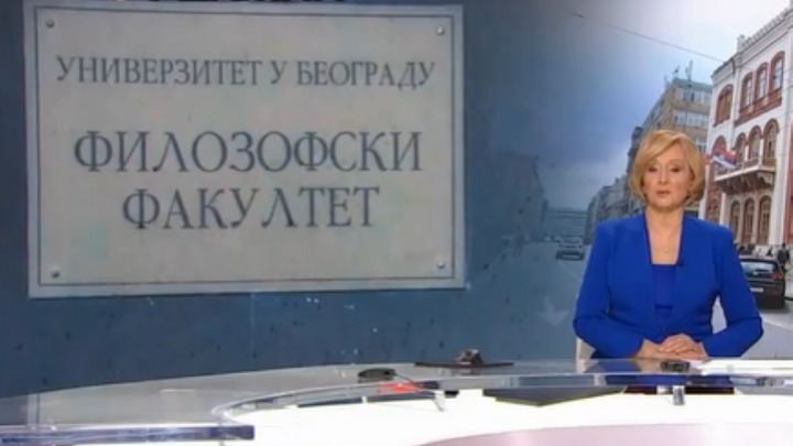 Pogledajte kako je RTS izveštavao o događajima ispred Rektorata (VIDEO)