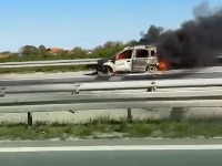 DRAMA na "Milošu Velikom": Izgoreo automobil (VIDEO)