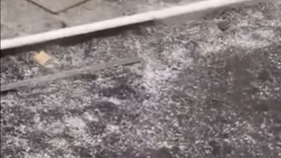 SVE SE ZABELELO Pada grad u Novom Sadu (VIDEO)