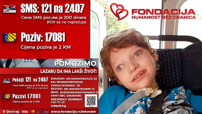 Pomozimo Lazaru slanjem 121 na 2407