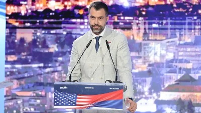 Trampov sin u Banjaluci poslao jaku poruku: Govorio o slobodi i pritiscima (FOTO)