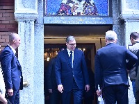 Vučić, Danilović, Terzić, Čović, Vučelić, Petrić - evo ko je sve došao na sahranu Vladimira Cvetkovića (FOTO/VIDEO)