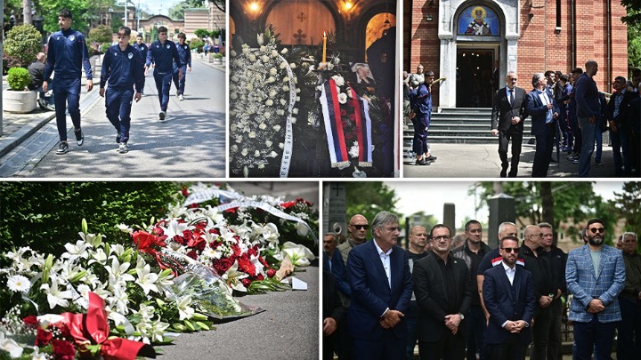 Sahranjen Vladimir Cvetković: Čuveni košarkaš i funkcioner Zvezde ispraćen uz "Đurđevdan" (FOTO/VIDEO)
