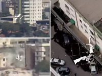 (UZNEMIRUJUĆE) AVION SE ZAKUCAO U ZGRADU! Svet obilaze zastrašujući snimci, jeziva nesreća u epicentru grada! (VIDEO)