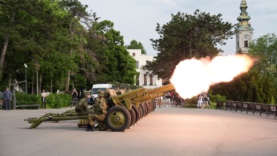 Izvršena počasna artiljerijska paljba na Kalemegdanu povodom Dana pobede