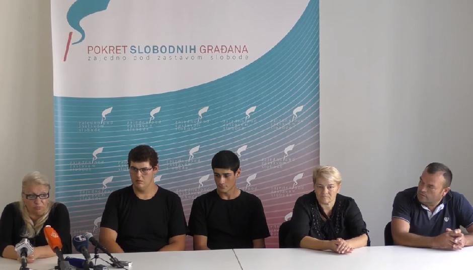 Srđan i Mirjana Aleksić, povređeni u nesreći, Milutin i Aleksandar Gligorijević, sinovi nastradale Stanike Foto: Printscreen