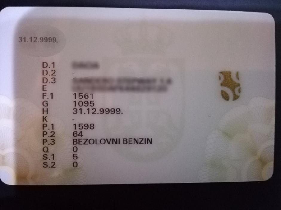 Foto Cudesno Saobracajna Dozvola Vazi Do 9999 Godine Beograd